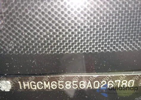 2006 Honda Accord 3.0 Ex z USA, uszkodzony, nr VIN 1HGCM65856A026780